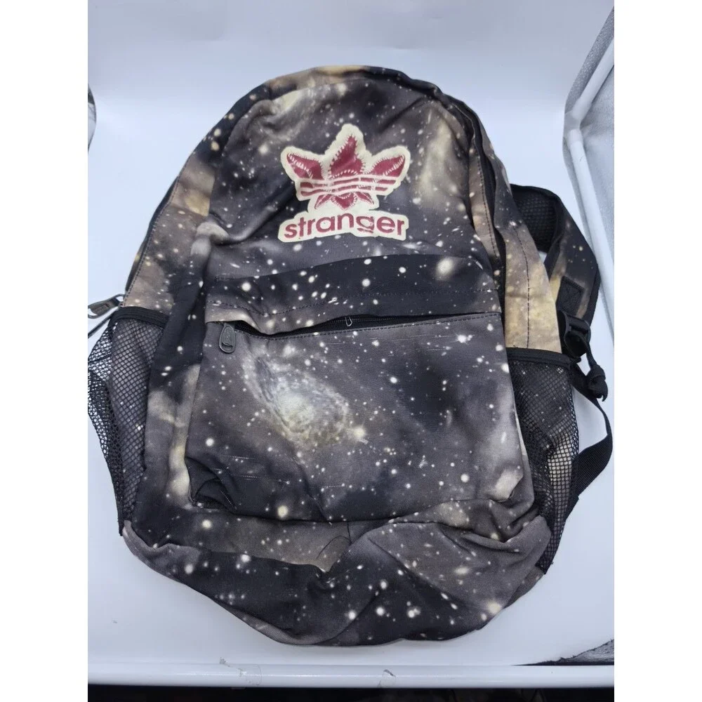 Stranger Things Demogorgon Galaxy Backpack Parody Print School Bag